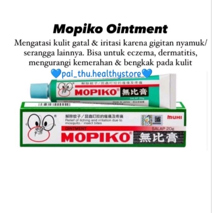 MOPIKO Ointment- Salep Obat Gatal- Salep Kulit Anti Gatal Iritasi ORIGINAL @20gr/tube