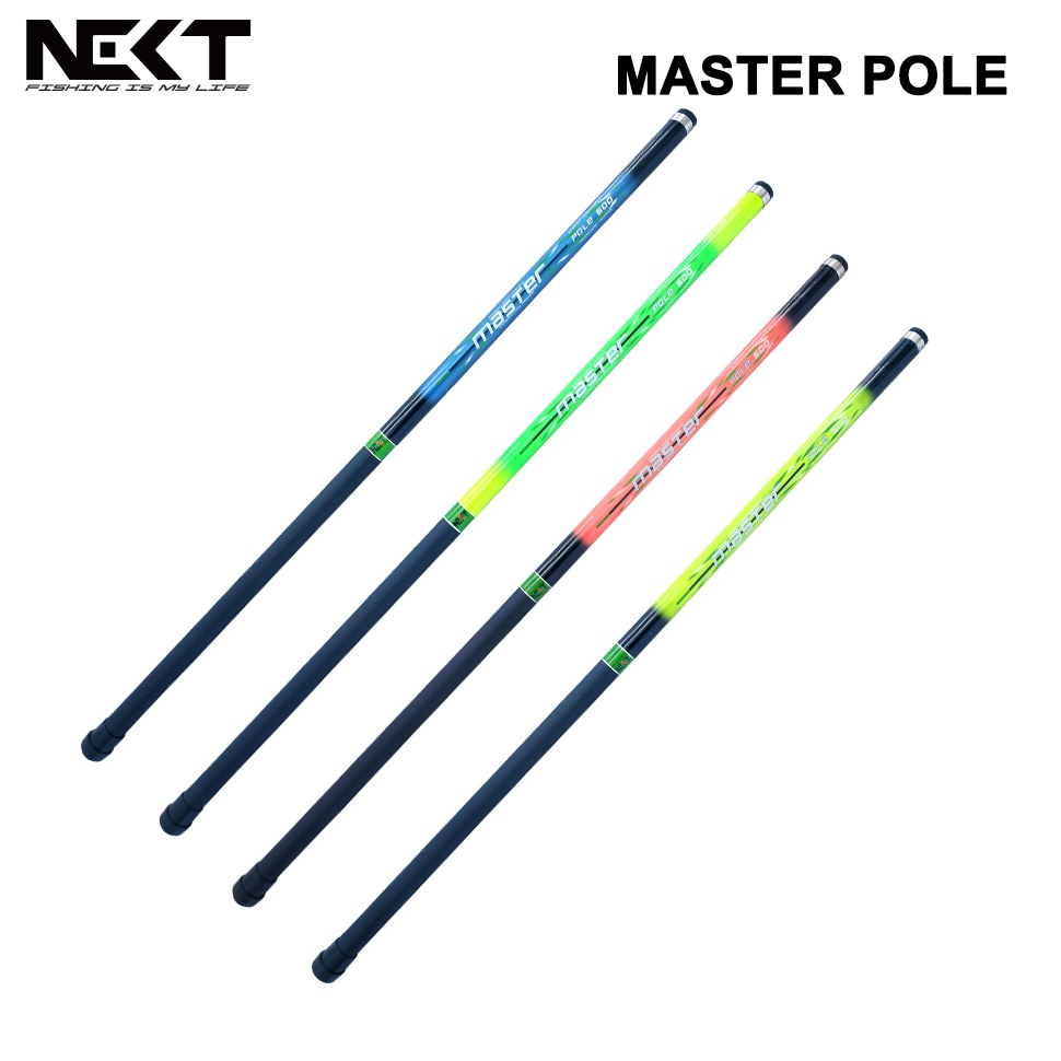 Kualitas Premium.. Tegek Pancing Next Master Pole Versus Black Cat Fiber - Bisa Untuk Bendera HEW