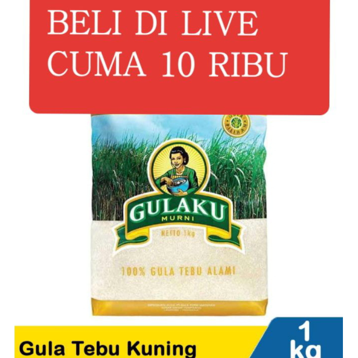 

Terlaku. gula pasir gulaku 1kg kuning