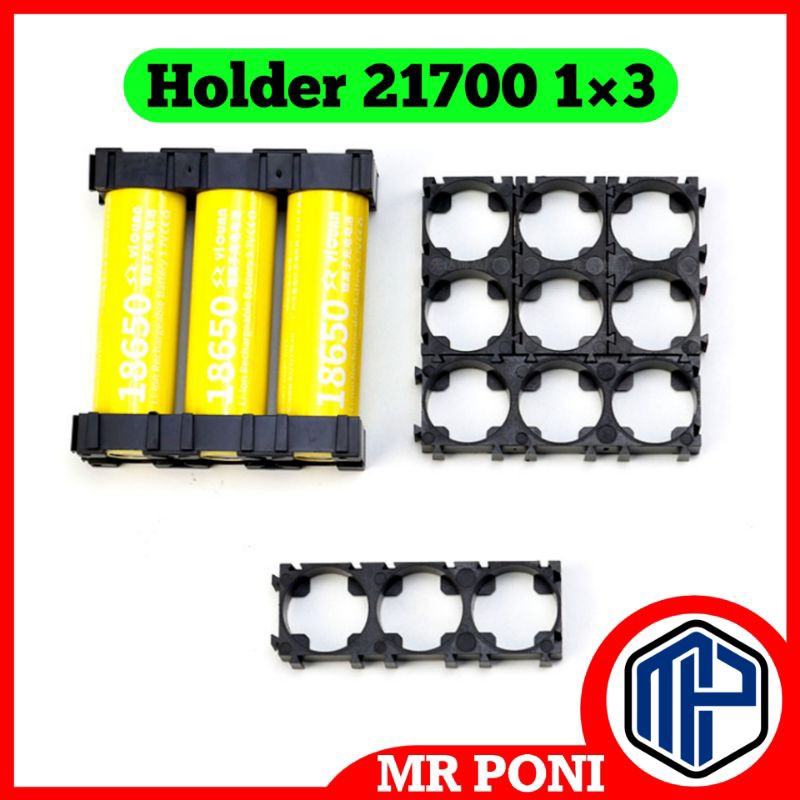 Holder Baterai lithium 21700 1x3 Slot / Braket battery 21700 3 Slot 3P