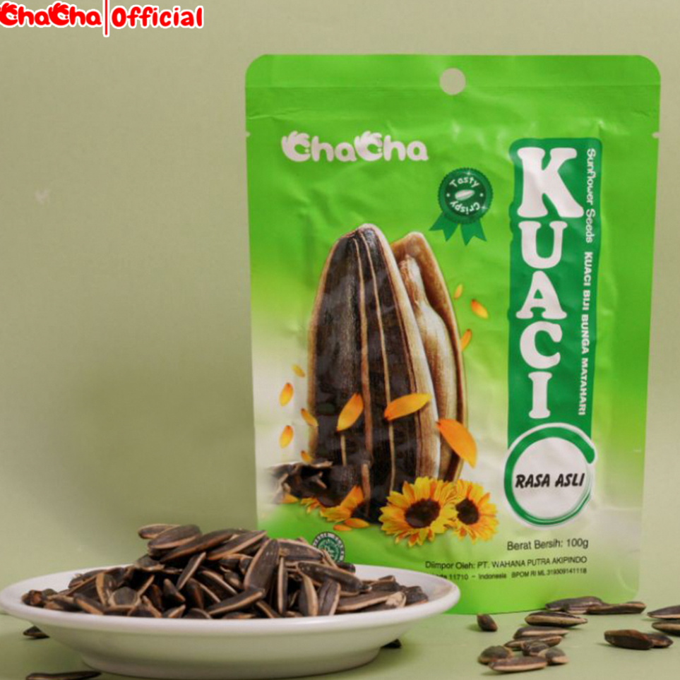

Terbaru CHACHA Kuaci Rasa Original 100 Gram - Snack Kuaci Biji Bunga Matahari Camilan Diet Sehat Jajanan Gurih BPOM HALAL