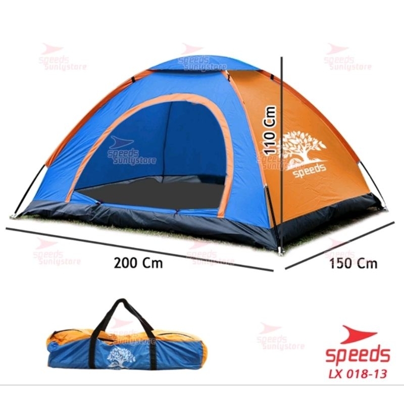 TENDA CAMPING TENDA GUNUNG BISA 2-3ORANG TENDA MANUAL