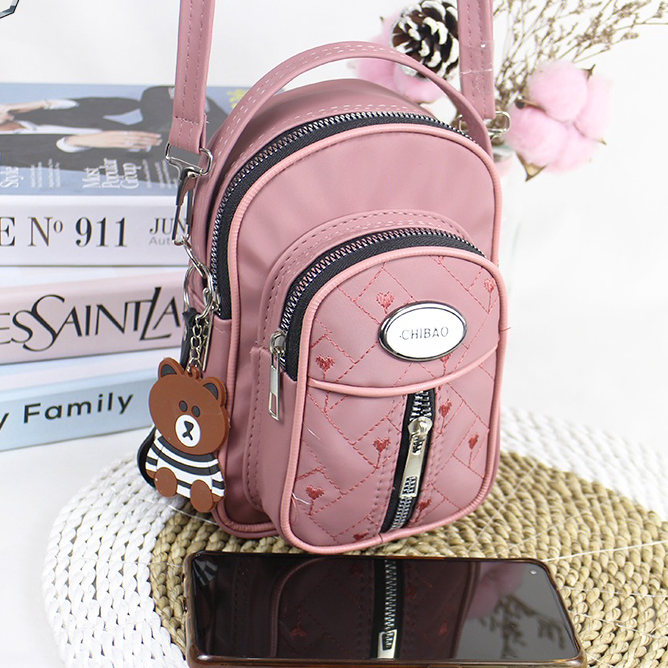 Terkini Luna Aura Tas Ransel Mini Wanita 3in1 Parasut Nilon Bordir Slingbag Wanita Kekinian Tas Slem