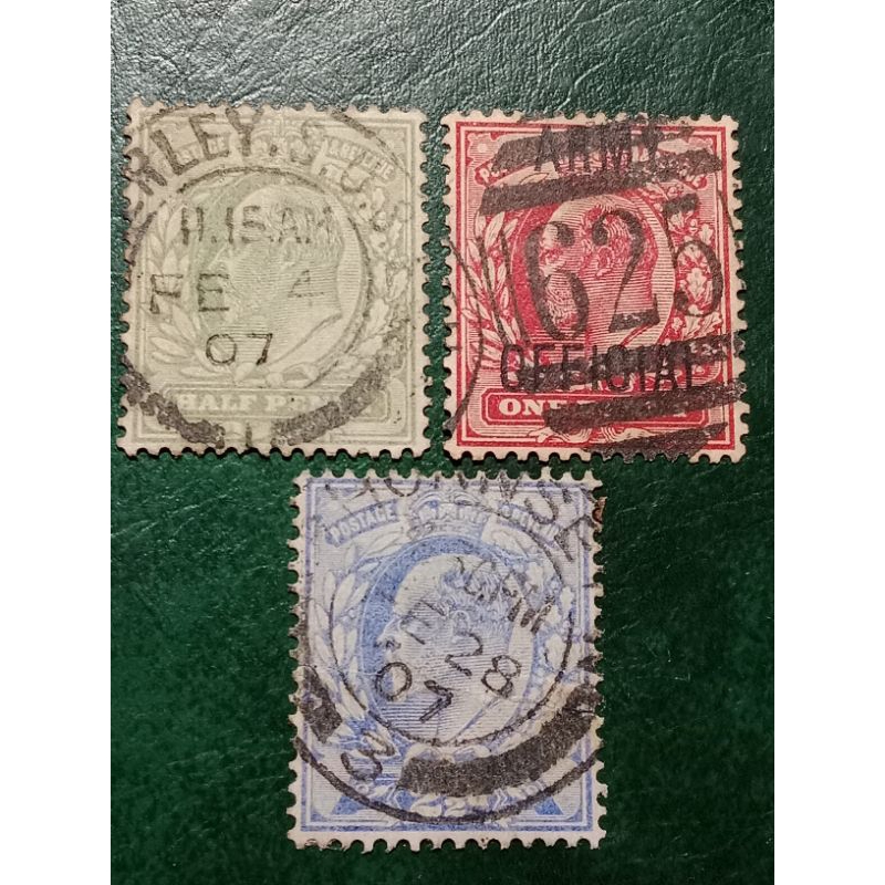 

Prangko lama British 3 Pcs King Edward used