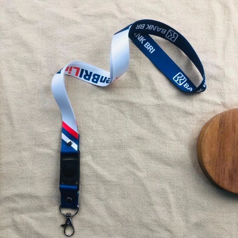 

AGEN BRI LINK Tali lanyard id card printing full colour 2 sisi