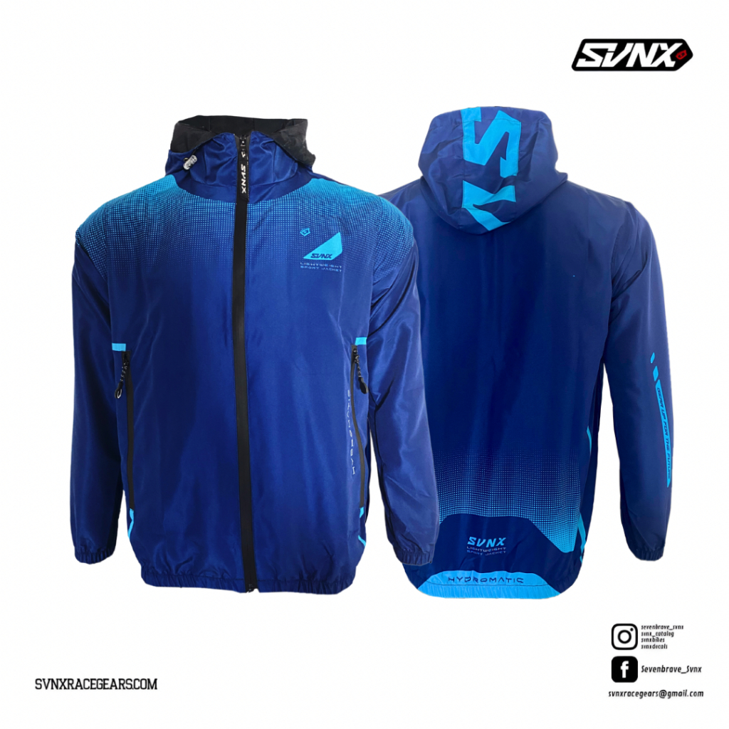 JAKET RUNNING SVNX BLUE SERIES