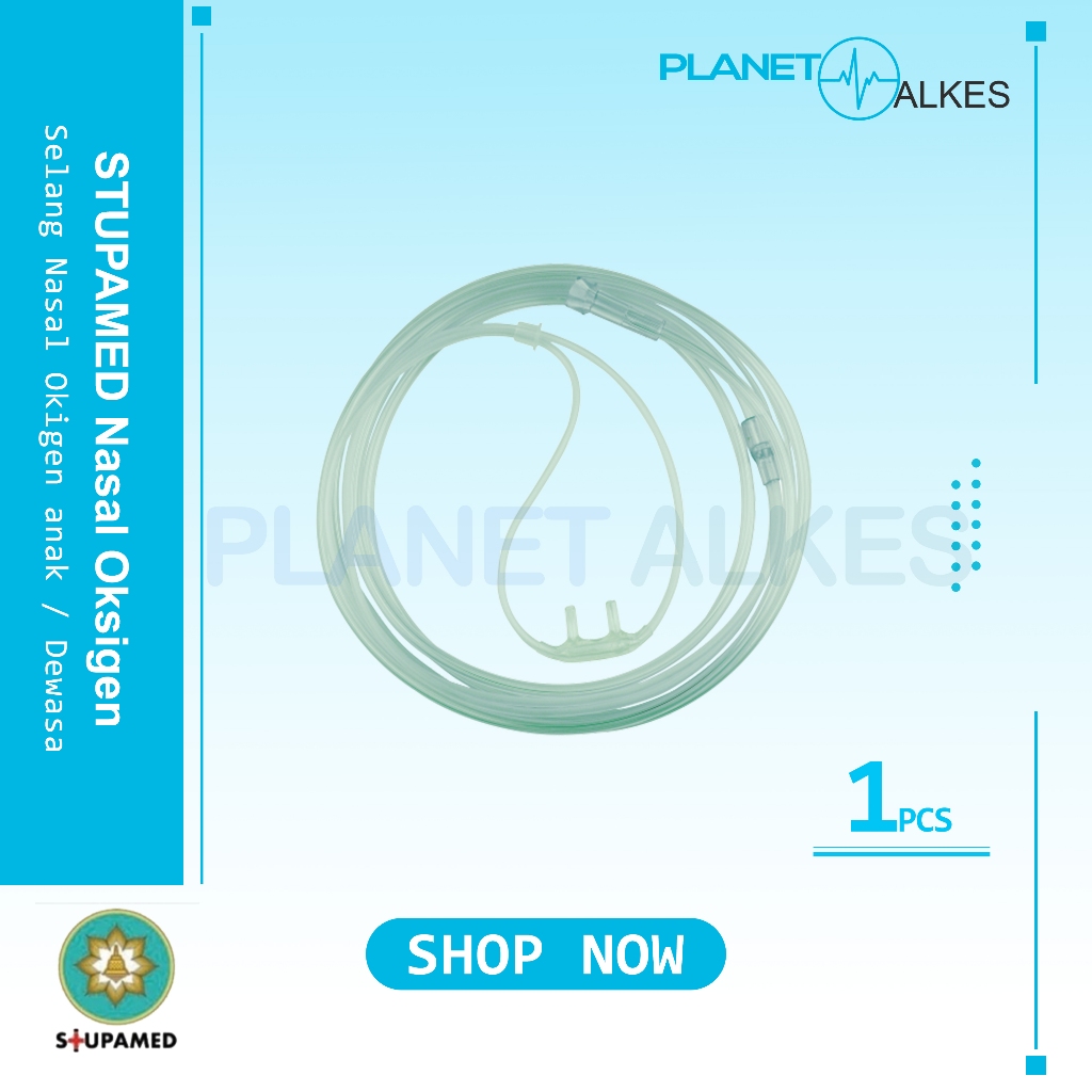 Selang Nasal Oksigen / Nasal Cannula / Selang Oksigen Dewasa Anak STUPAMED