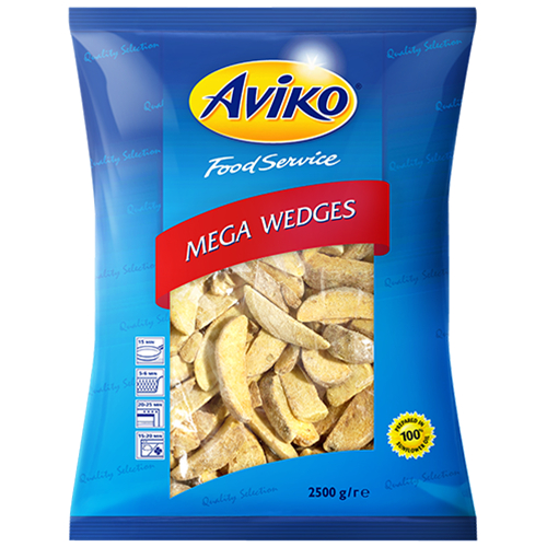 

Aviko wedges mega ori | potato wedges | kentang goreng wedges 2,5kg | kentang crispy | kemasan ekonomis | kentang premium kemasan polos