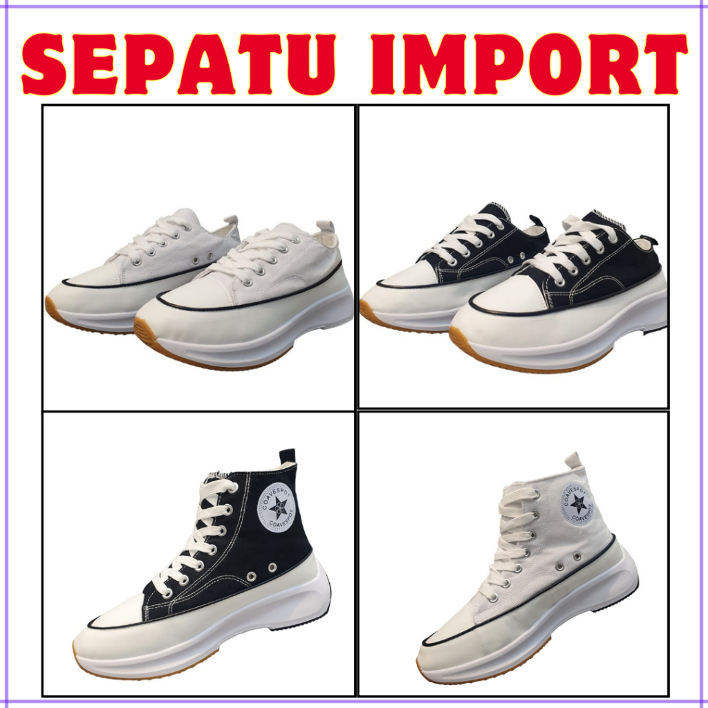 (A03&A04) GUDANG SEPATU FASHION TERBARU SNEAKERS  FASHION WANITA IMPORT