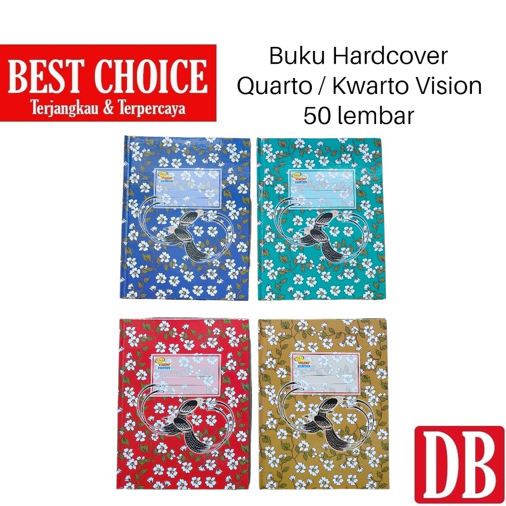 

Buku Kwarto / Quarto Hardcover Vision 50 lembar (1 pcs)