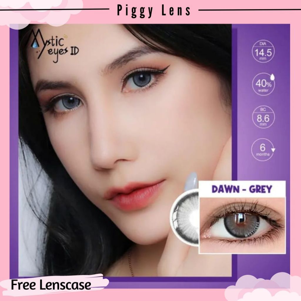 SOFTLENS MYSTICEYES DAWN MINUS 4.00 s/d 6.00 + FREE LENSCASE