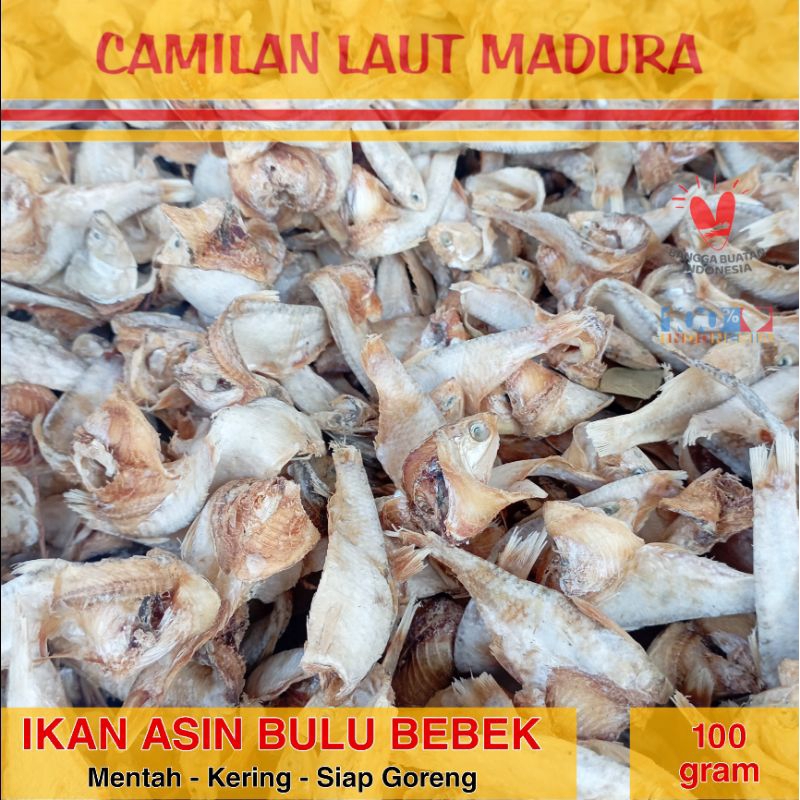 

IKAN ASIN BULU BEBEK MENTAH KERING 100 gram Siap Goreng Camilan Laut Madura | Qday Classic Surabaya | Cemilan Krupuk Kerupuk Oleh oleh Khas Fresh Entok Mentog