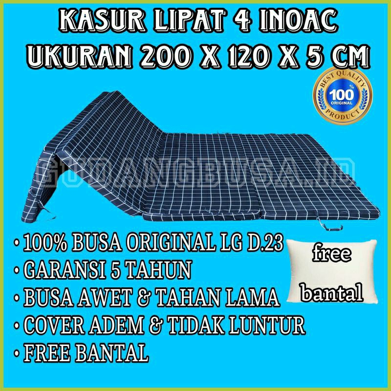 kasur lipat inoac EON tebal 5 cm / kasur lipat 4 inoac / matras lipat inoac / kasur lipat tebal 5 cm