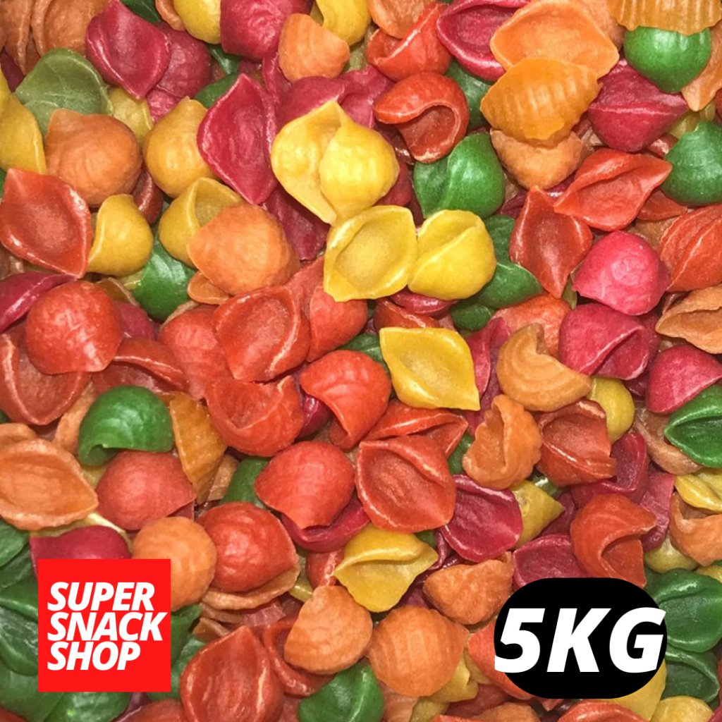 

MAKRONI MEKAR MURAH / MAKRONI MURAH / MAKARONI MENTAH / MAKARONI MEKAR KERANG WARNA 5KG