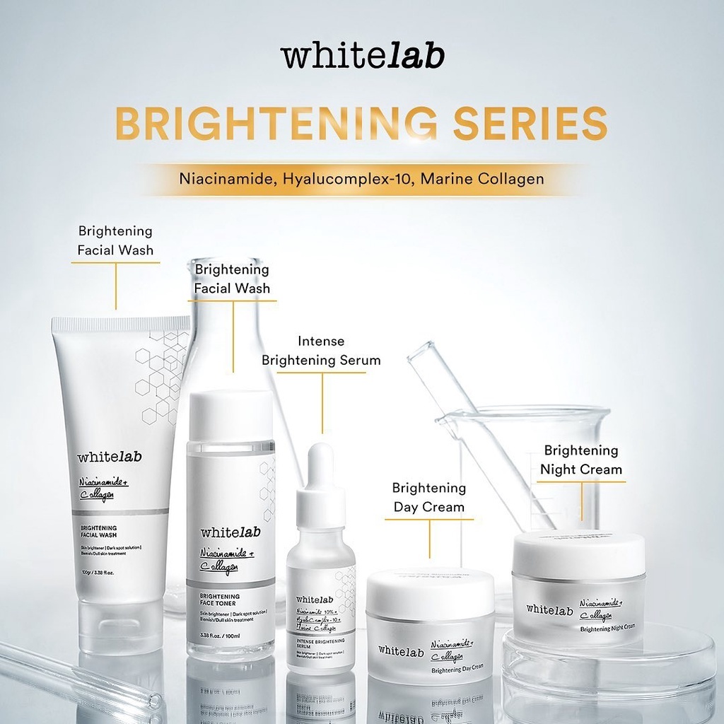 WHITELAB Brightening Series || Day Night Cream || Face Body Serum || Facial Wash || Toner || UV Shield || Face Body Serum || Skincare Whitelab BPOM