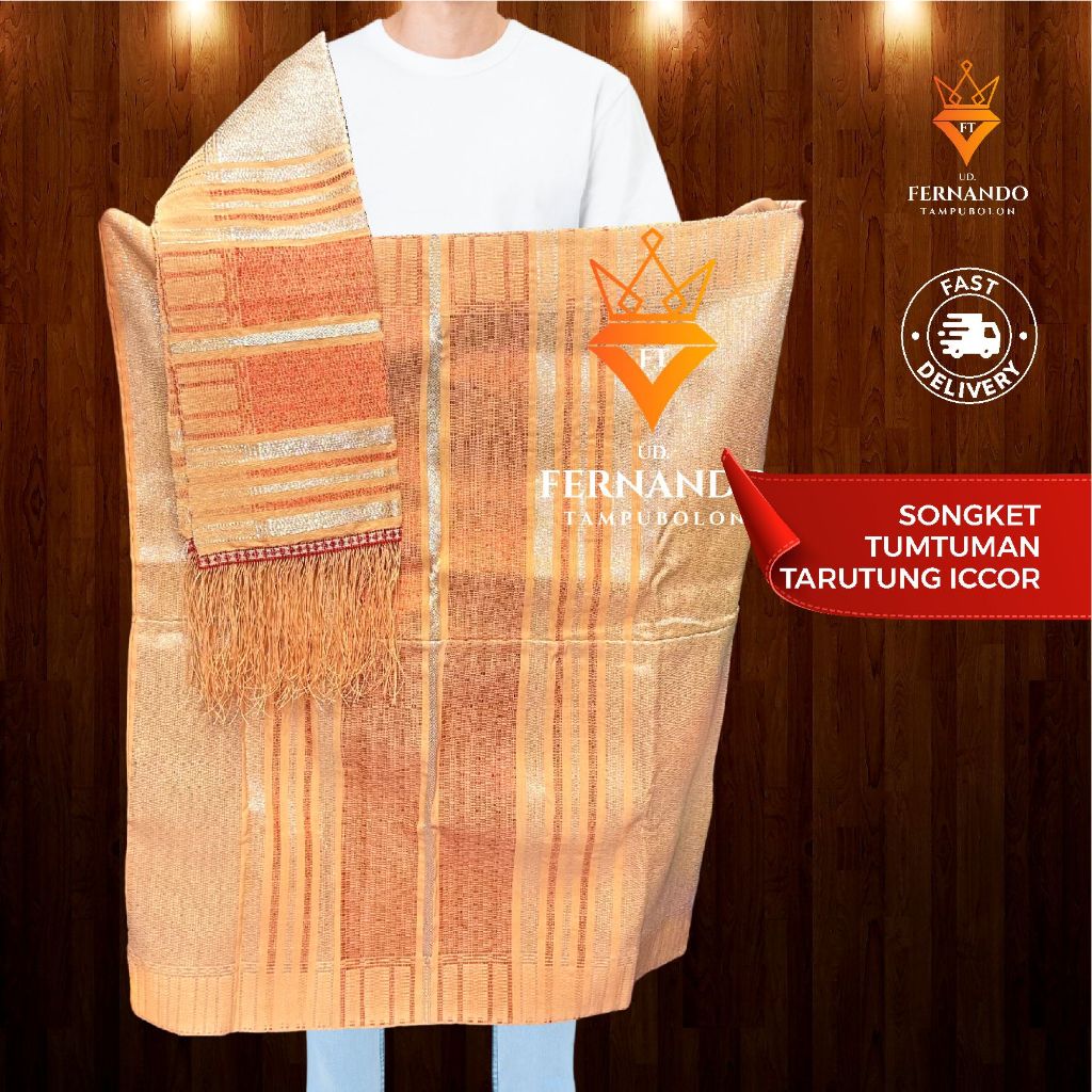 Songket Tumtuman Tarutung Iccor Pakaian Tradisional Kain Tenun Asli Tangan Bahan Premium By Fernando