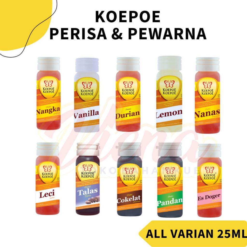 

Koepoe Koepoe Pasta / Perisa / Pewarna Makanan 25ml / Koepoe Food Flavouring