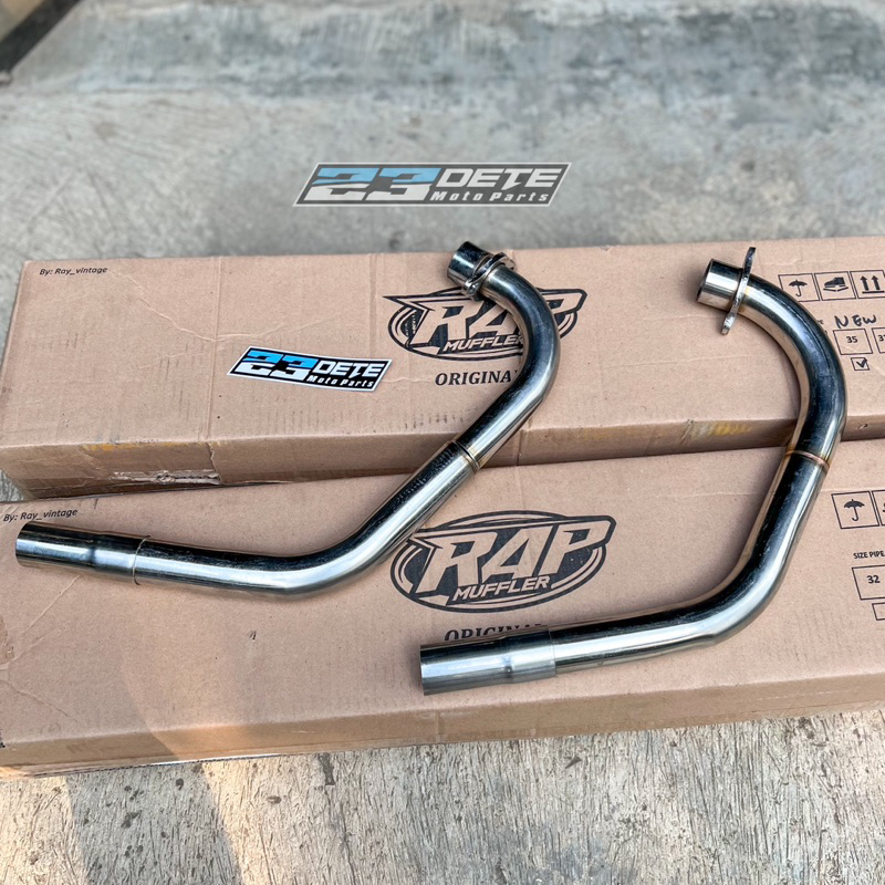 leher knalpot corbi plor cb RAP stainless ukuran 32.35 & 35mm
