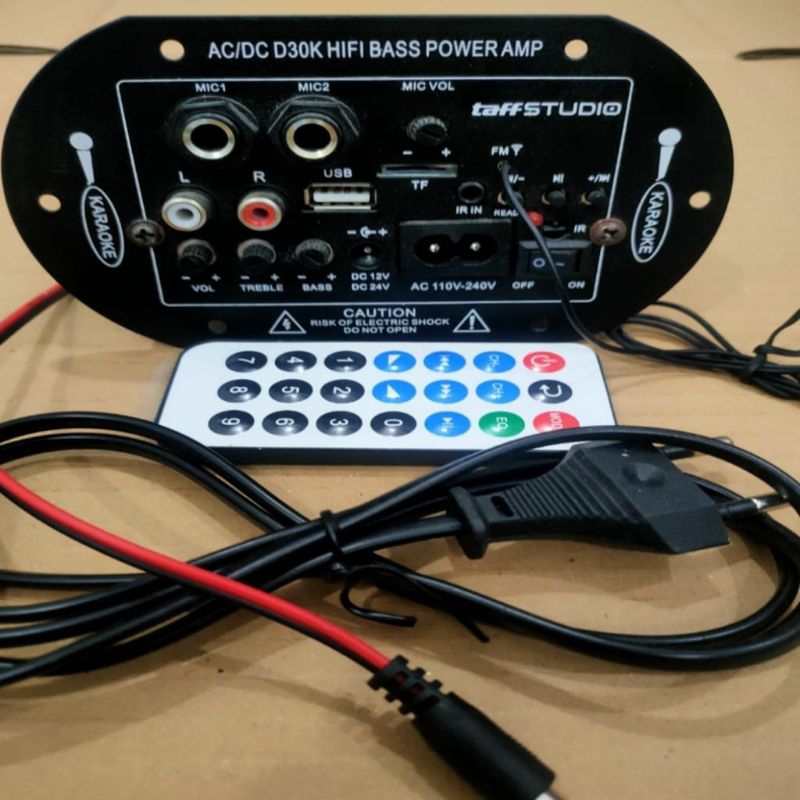 CUCI GUDANG AMPLIFIER BLUTUT KARAOKE RADIO USB BISA KELISTRIK, MOBIL TRUK AC, DC12/24 VOLT BISA COD