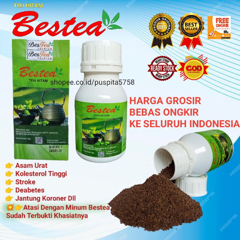 

BESTEA TEH HITAM ✓ OBAT HERBAL PENCEGAHAN KOLESTROL-ASAM URAT