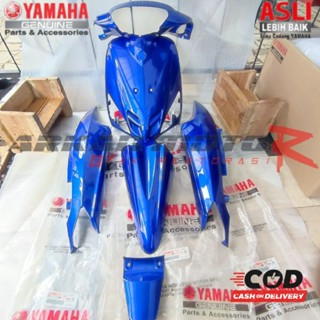 FULLSET COVER BODY ALUS MIO SPORTY BIRU TUA ORIGINAL ORI YAMAHA SPAKBOR TAMENG BATOK