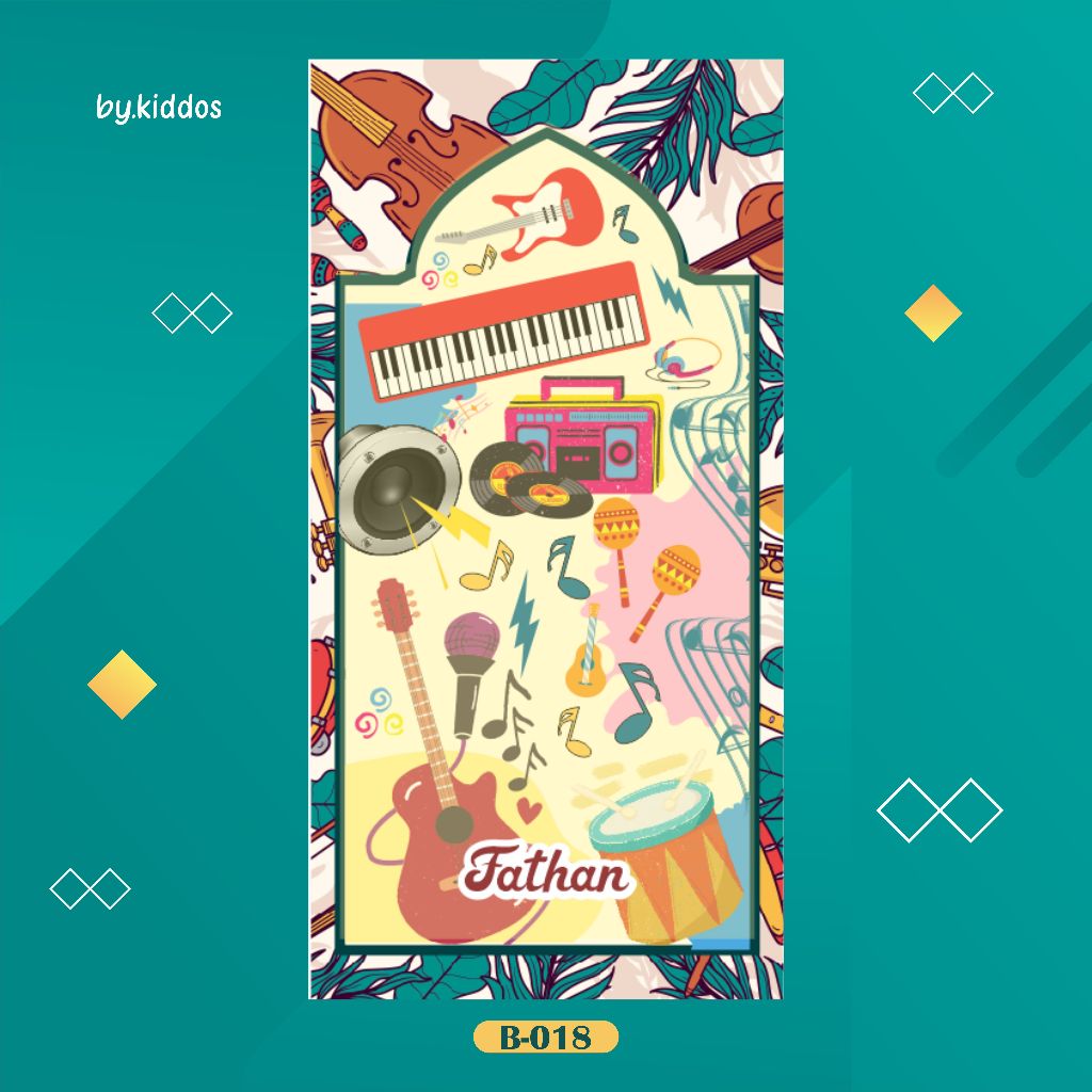 B-018 SEJADAH ANAK LAKI-LAKI/ SEJADAH CUSTOM NAMA/ SEJADAH TRAVEL/ SEJADAH ANTI SLIP