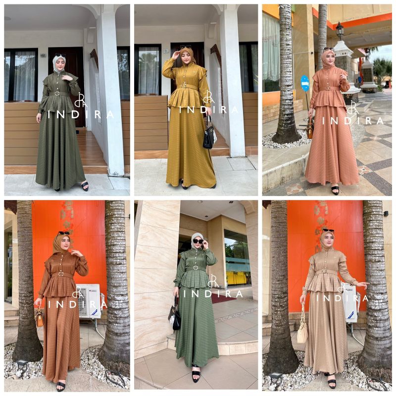 gamis Indira premium/gamis remaja/gamis premium