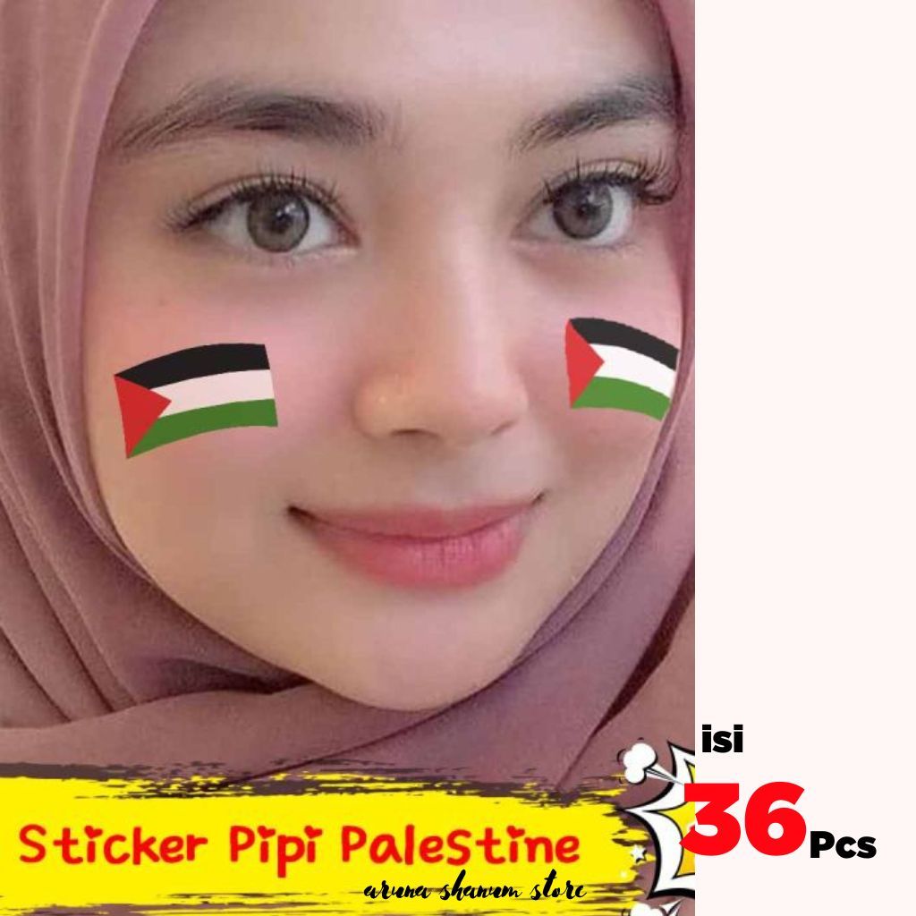 

Sticker Pipi Palestine - Tempelan Pipi Stiker Bendera Palestina