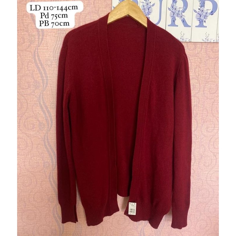 Cardigan maroon