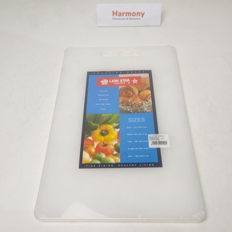 Lion Star Chopping Board CH-1 (S) CH-2 (M) CH-3 (L) CH-4 (XL) Talenan Telenan Plastik Food Grade War