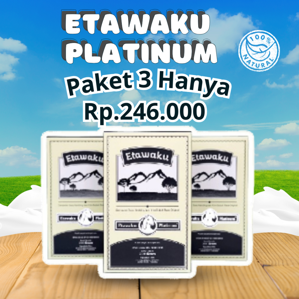 

Susu Etawaku Platinum- PAKET 3 BOX Susu untuk nyeri sendi, memperkuat tulang, menutrisi tulang, baik untuk tubuh