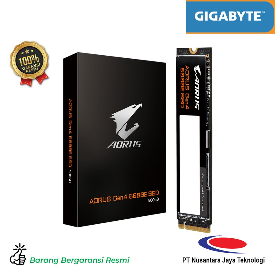 Gigabyte SSD Aorus NVMe M.2 2280 Gen4 5000E 500GB AG450E500G-G PC Laptop Notebook