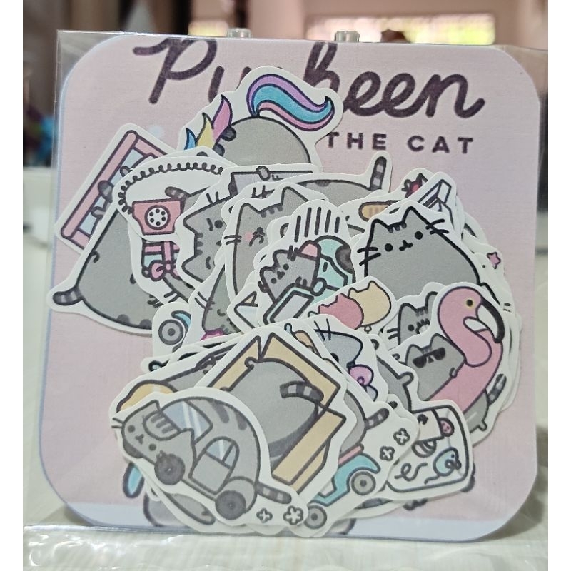 

STICKER KARTUN LUCU PUSHEEN THE CAT