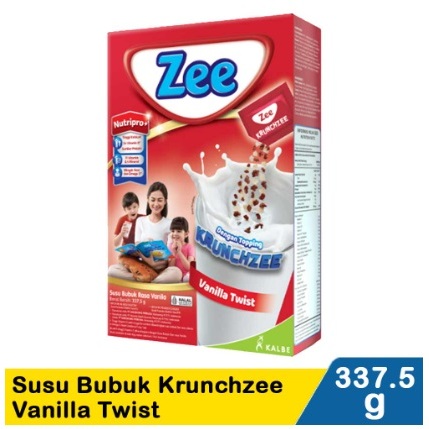 

Zee Susu Bubuk Krunchzee Vanilla Twist 337,5 g