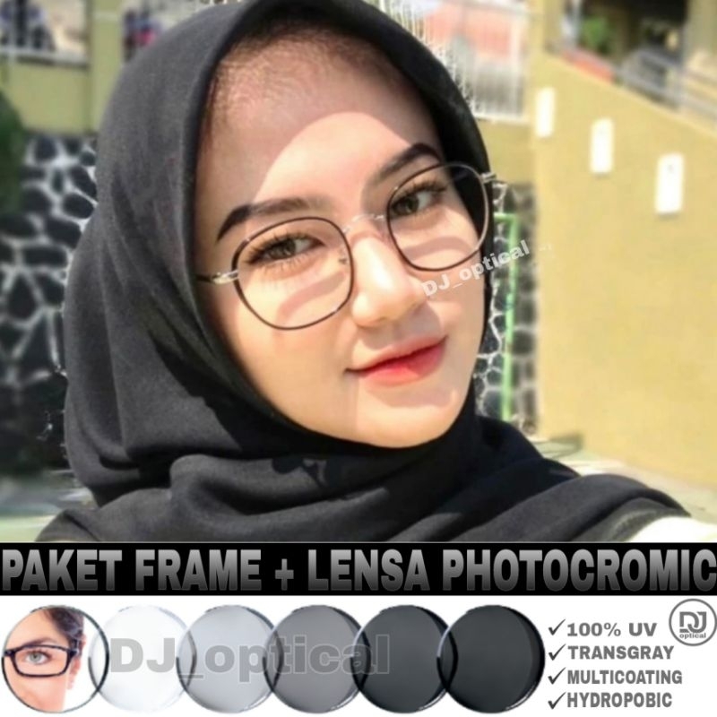 KACAMATA MINUS 2261 TITANIUM | KACAMATA PHOTOCROMIC | KACAMATA ANTIRADIASI