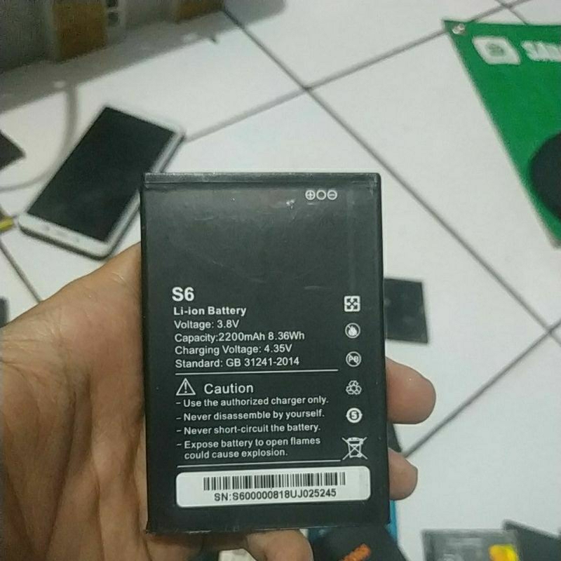 BATERAI BEKAS ADVAN S6