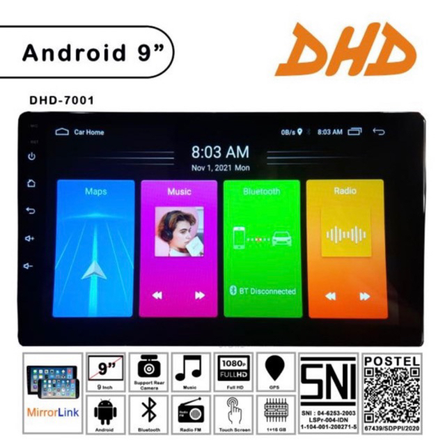 TV MOBIL / HEADUNIT MOBIL DHD 9 inch