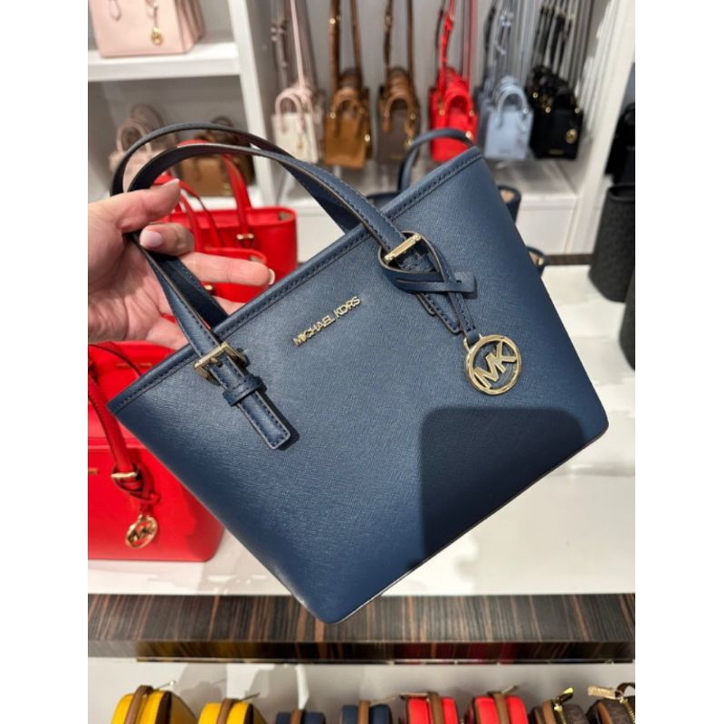 Mk jet set travel XS carryall conv tz toze Navy