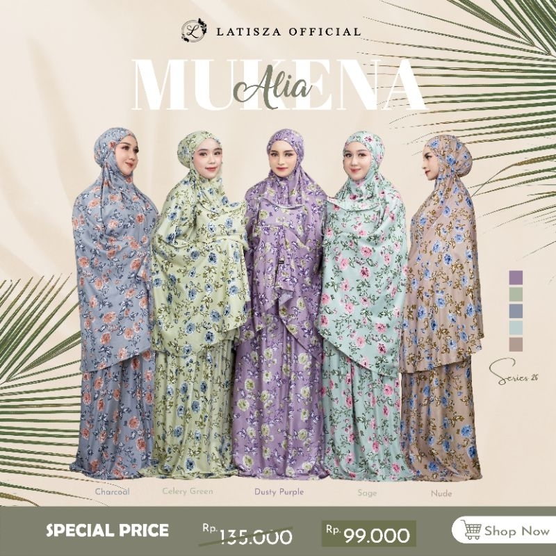 READY STOCK ✅✅ SPECIAL PRICE ✅✅ MUKENA ALIA STD SERIES By LATISZA HIJAB