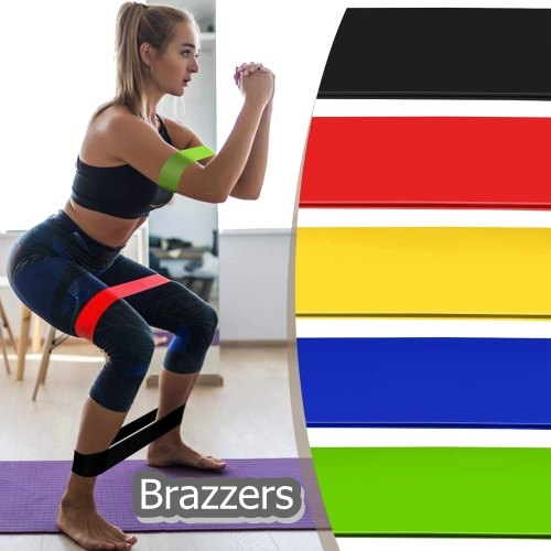 Tali Resistance Band Karet Untuk Latihan Olahraga Fitnes Gym Fitness Senam Yoga Elastis Kekuatan Kak