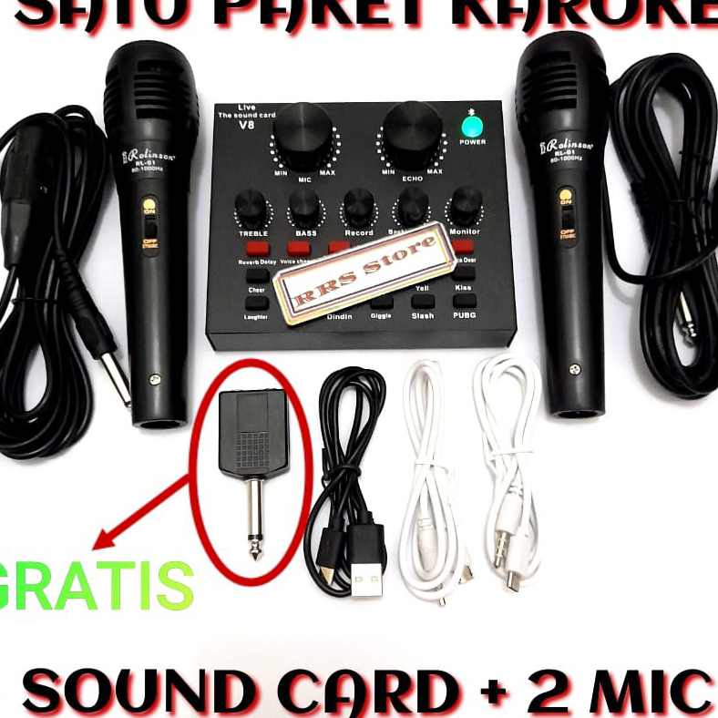 NEW PRODUCT Smartfish Sound Card V8 Mixer Audio SoundCard Untuk Live WindowsTaffSTUDIO Bluetooth Aud