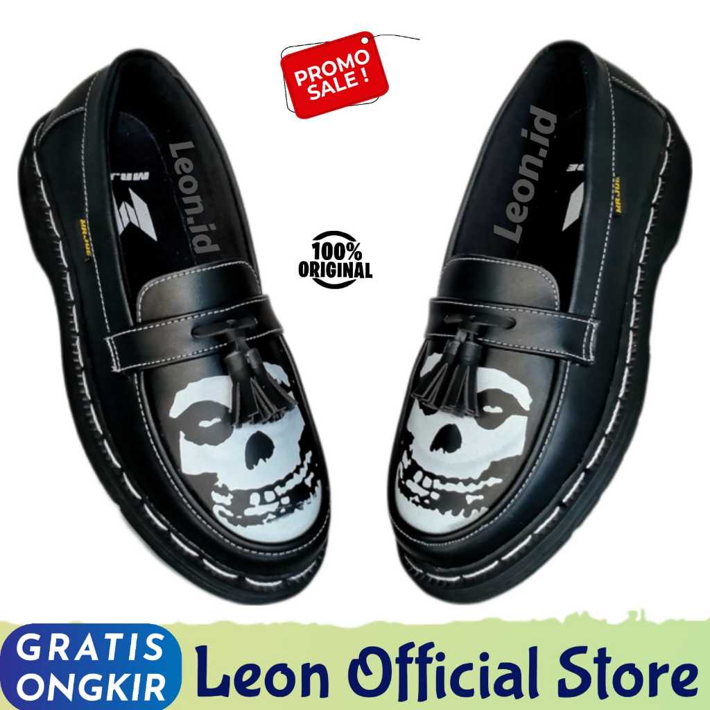 Sepatu Loafers Pria Formil Slip On Docmart Tassel Misfits Formal Hitam Sepatu Pantofel Low Penny Loa