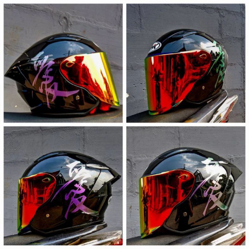 HELM NHK R1 MAX KANJI FULL WARNA PAKET GANTENG