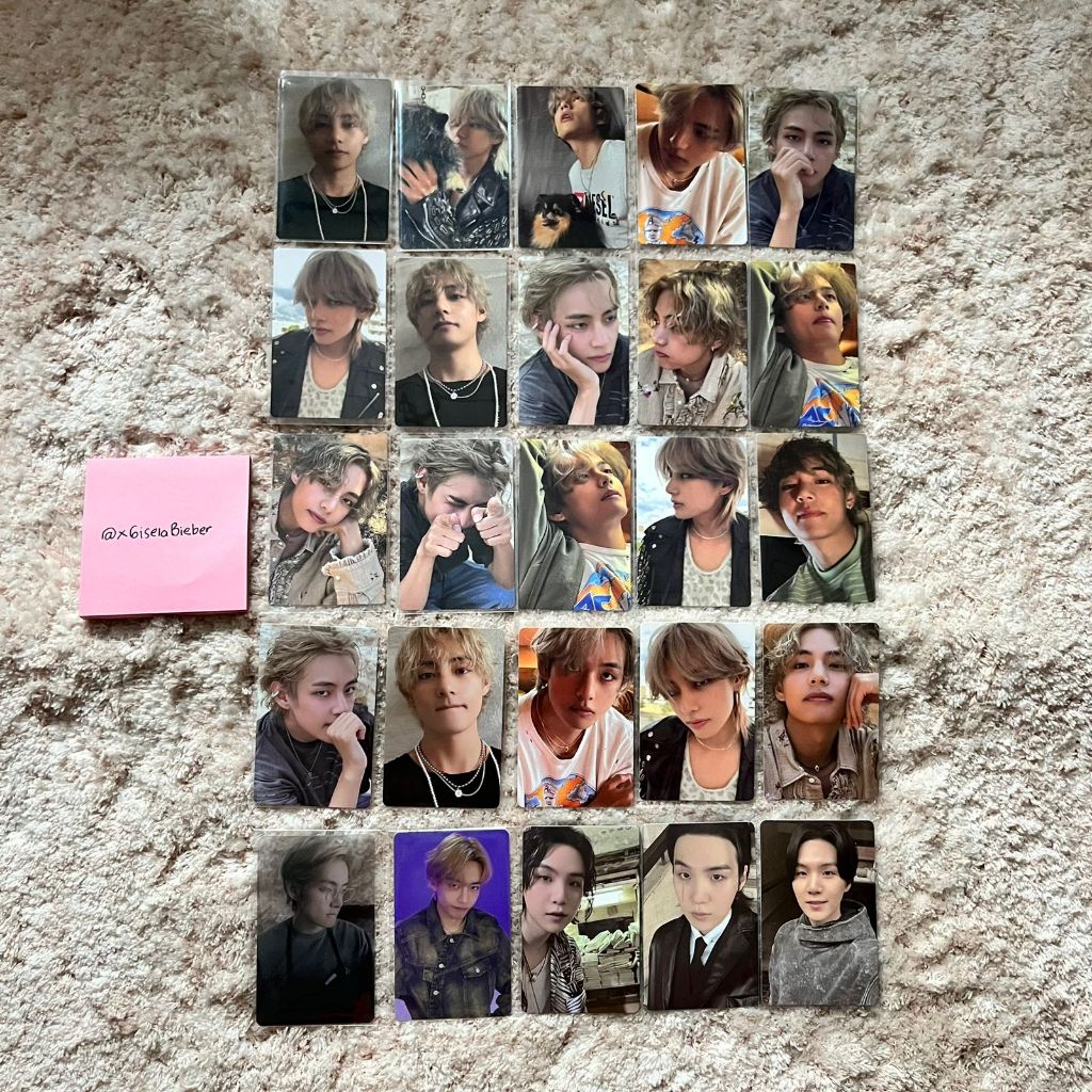PHOTOCARD OFFICIAL BTS TAEHYUNG & YOONGI