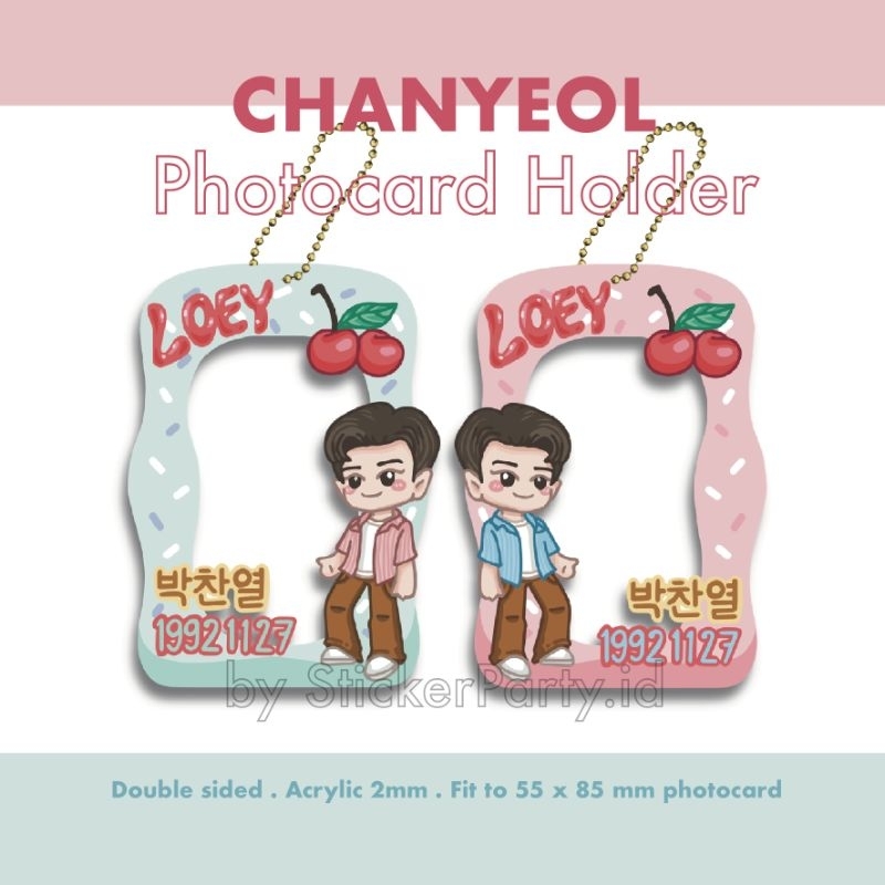 [StickerParty] Cahol Photocard PC Idol Kpop Holder Poca Versi EXO Chanyeol Baekhyun Kyungsoo Kai DO 