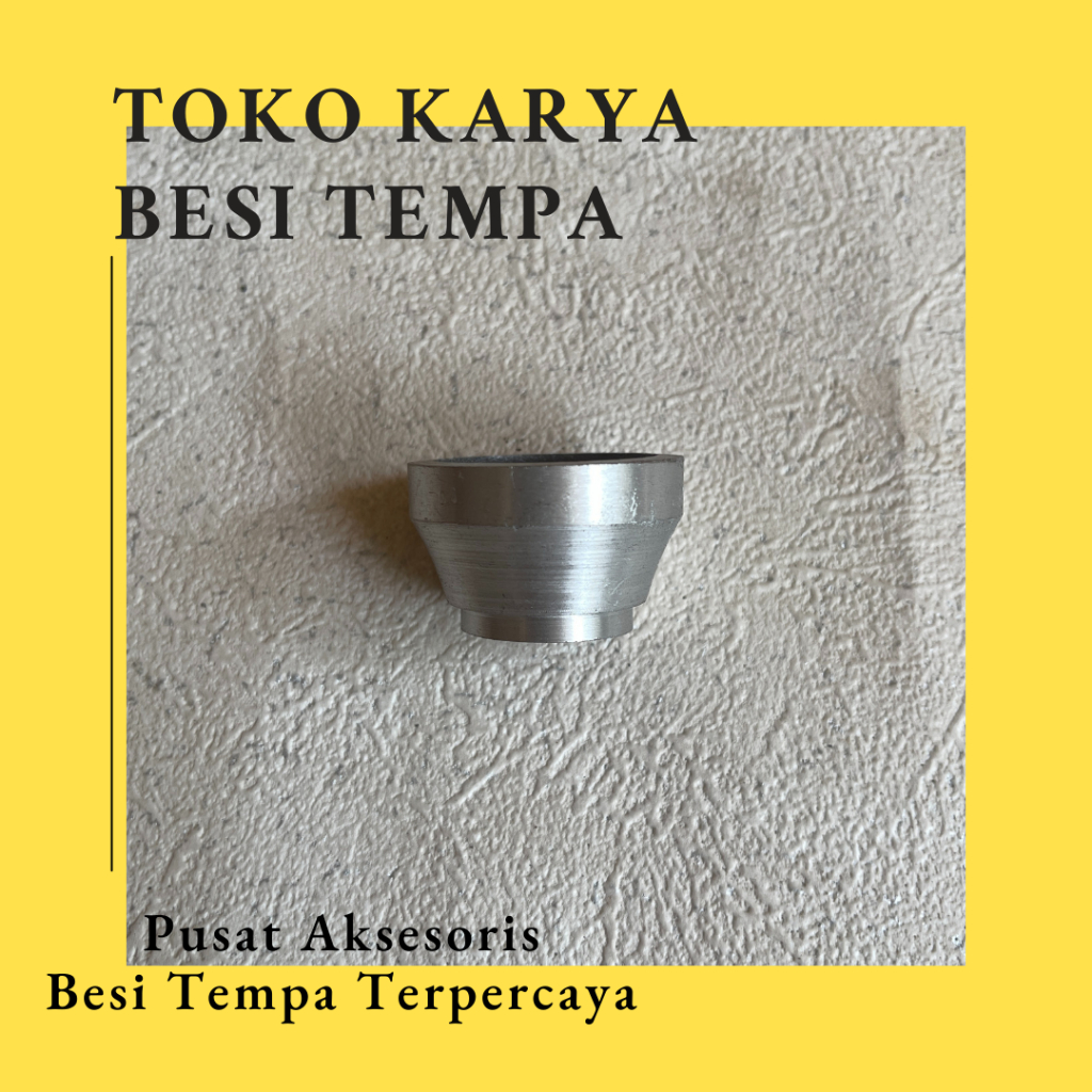 Ornamen Lampion Gentong Garis Potongan / Ornamen Pagar Besi Tapak Bulat Bubutan Nako 16 / Ornamen Be