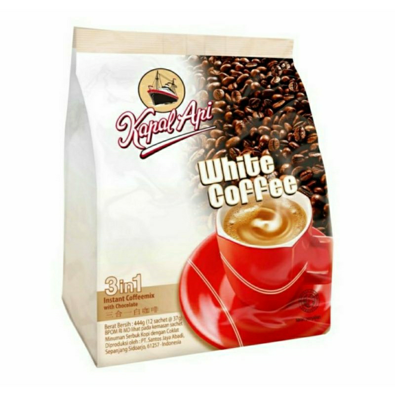 

Kapal Api White Coffee 3in1 Instant Coffeemix 37gr x 12 per pack