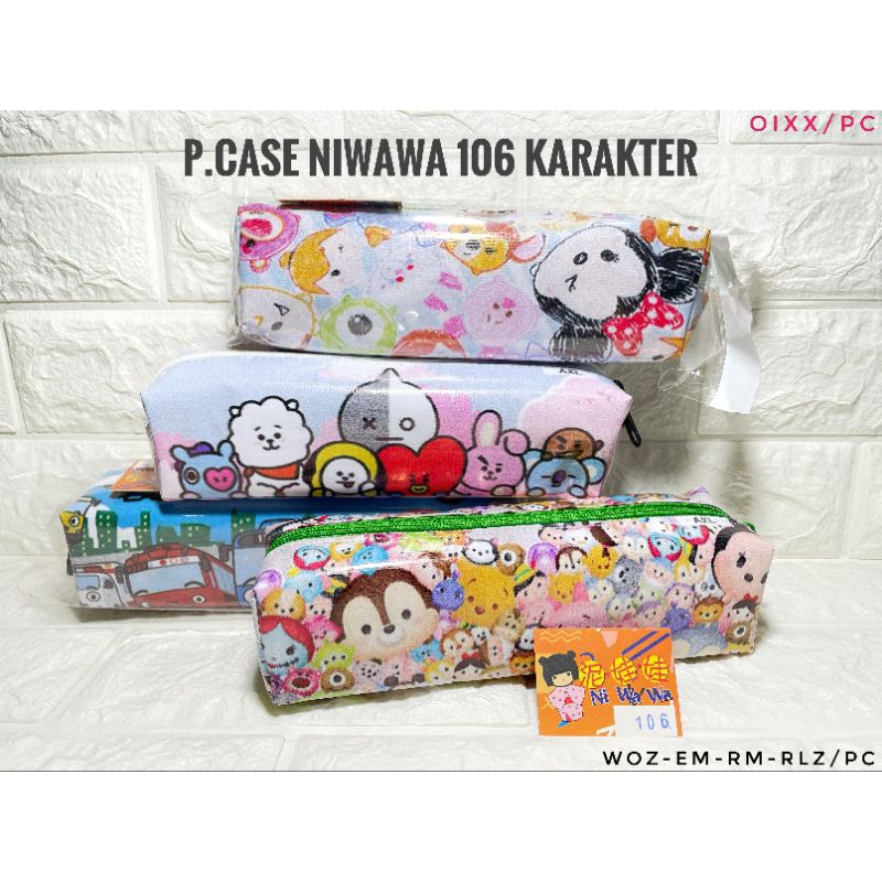 

Niwawa P. Case 106 Karakter/Kotak Pensil Sleting Motif Karakter/Per Pcs
