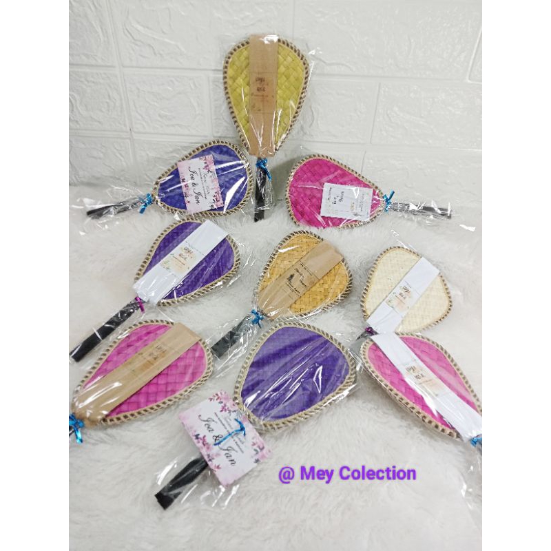SOUVERNIR NIKAHAN KIPAS Anyaman Pandan/Mendong/ Souvernir kipas/Souvenir Unik/Souvenir murah