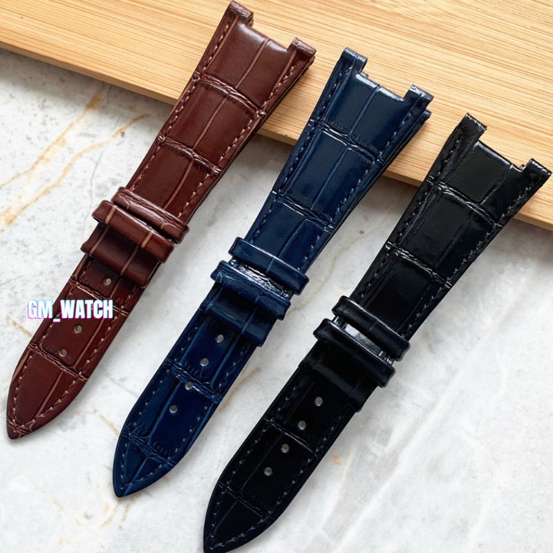 Strap Tali Jam Tangan Patek Philippe Nautilus Leather Strap Patek Philippe Nautilus